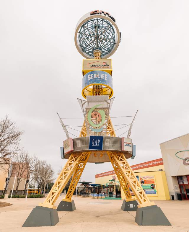 Statue in front of Grapevine Mills Mall entrance