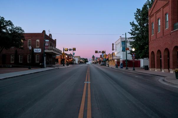 Downtown Grapevine Sunset