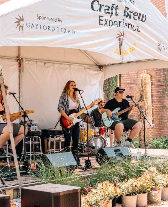 live band performing at the craft brew experience