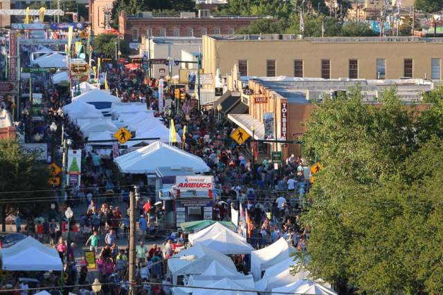 Crowd at Grapevine's Festivals