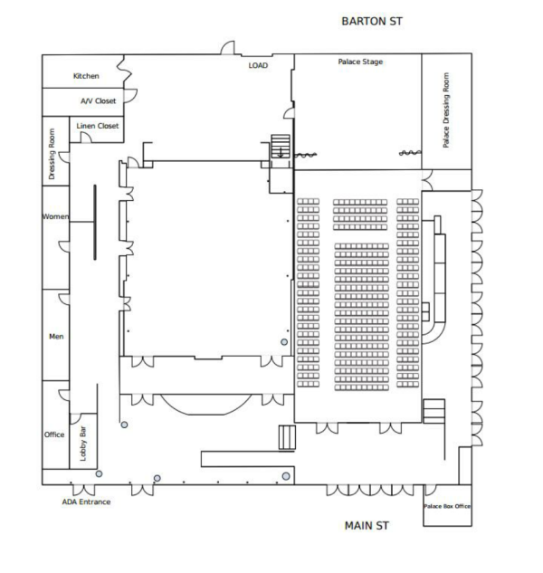 Palace Arts Center Diagram